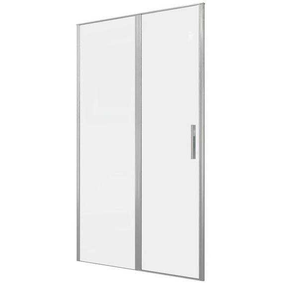 Душевая дверь Allen Brau Priority 120 см 3.31032.BA (стекло 8 мм) серебро браш/прозрачное фото 