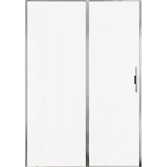 Душевая дверь Allen Brau Priority 140 см 3.31034.00 (стекло 8 мм) серебро браш/прозрачное фото 