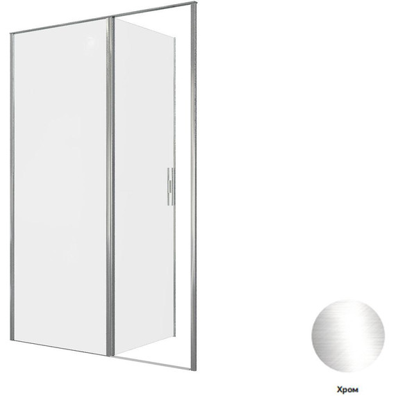 Душевая дверь Allen Brau Priority 140 см 3.31034.00 (стекло 8 мм) серебро браш/прозрачное фото 12