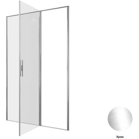 Душевая дверь Allen Brau Priority 140 см 3.31034.00 (стекло 8 мм) серебро браш/прозрачное фото 13