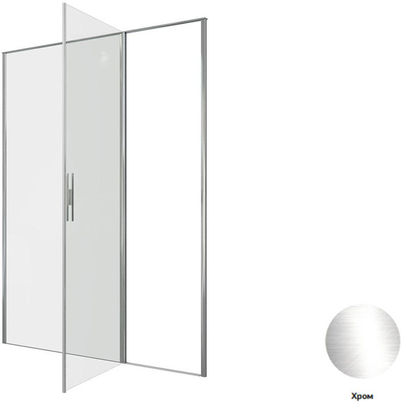 Душевая дверь Allen Brau Priority 160 см 3.31037.00 (стекло 8 мм) хром/прозрачное фото 13