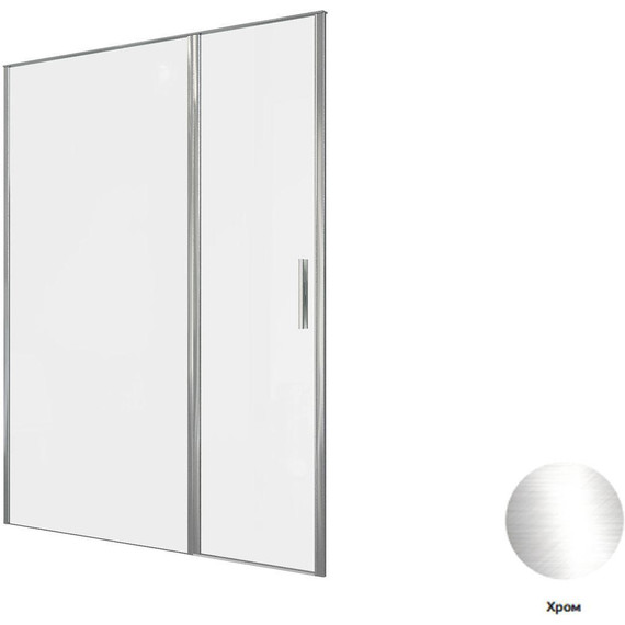 Душевая дверь Allen Brau Priority 160 см 3.31037.00 (стекло 8 мм) хром/прозрачное фото 14