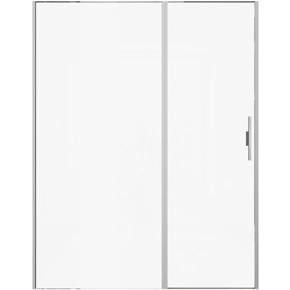 Душевая дверь Allen Brau Priority 160 см 3.31038.BA (стекло 8 мм) серебро браш/прозрачное фото 