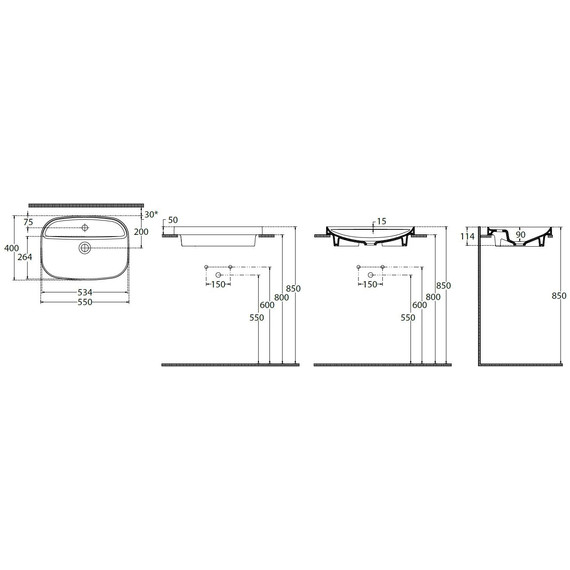 Раковина-чаша Allen Brau Fantasy Sphere 55 см 4.11034.20 фото 2