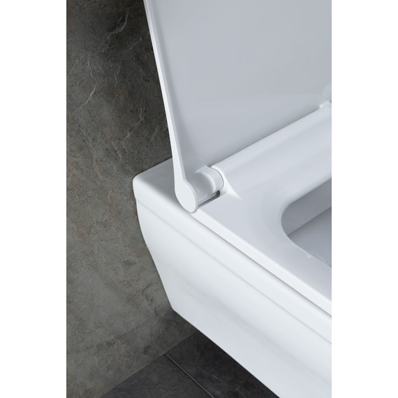 Унитаз подвесной безободковый Allen Brau Infinity 4.21011.20 с крышкой микролифт фото 15