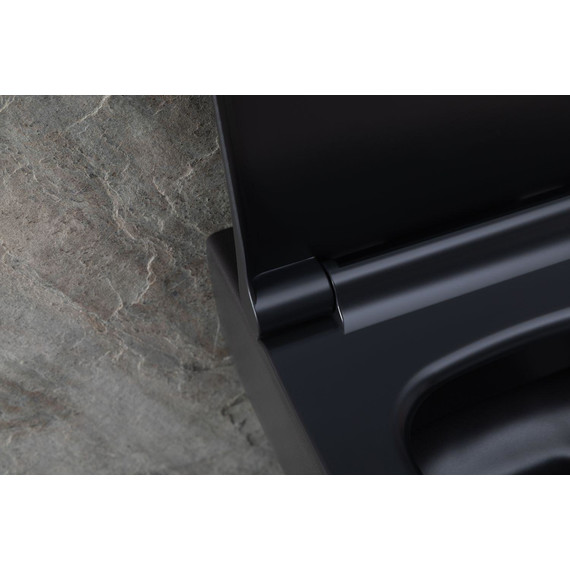 Унитаз подвесной безободковый Allen Brau Priority 4.31001.31 с тонкой крышкой микролифт, чёрный матовый фото 18