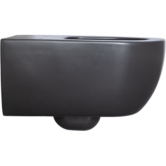 Унитаз подвесной безободковый Allen Brau Priority 4.31001.31 с тонкой крышкой микролифт, чёрный матовый фото 3