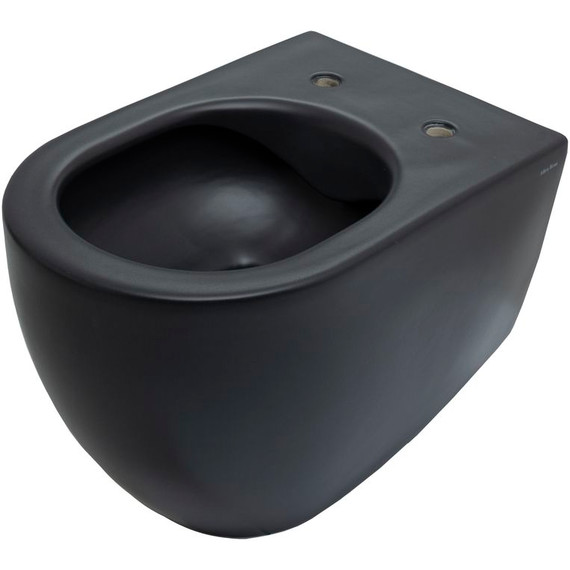 Унитаз подвесной безободковый Allen Brau Reality 4.32006.31 с крышкой микролифт, чёрный матовый фото 11