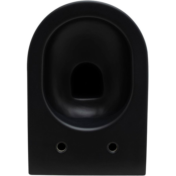 Унитаз подвесной безободковый Allen Brau Reality 4.32006.31 с крышкой микролифт, чёрный матовый фото 12