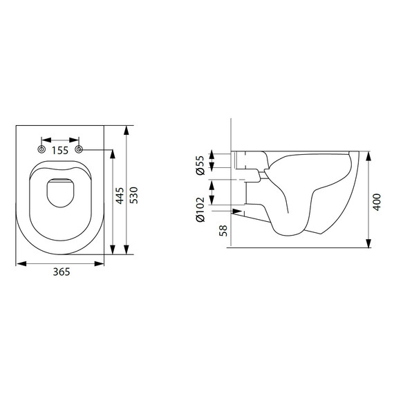Унитаз подвесной безободковый Allen Brau Reality 4.32006.AN с крышкой микролифт, антрацит фото 3