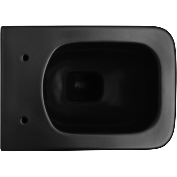 Унитаз подвесной безободковый Allen Brau Liberty 4.33007.31 с тонкой быстросъмной крышкой микролифт, чёрный матовый фото 10