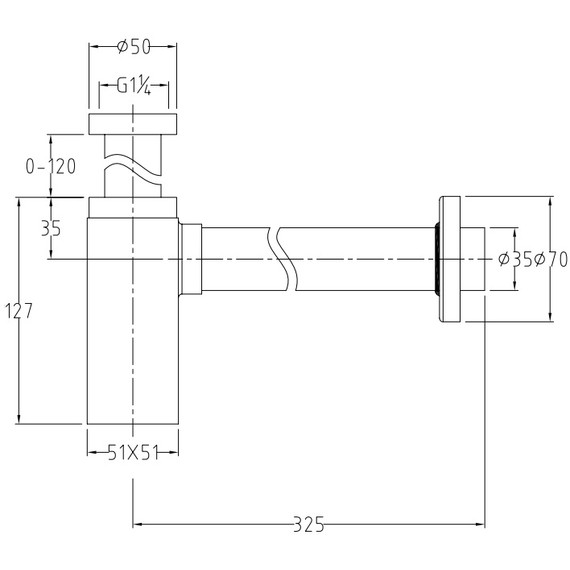 Сифон для умывальника Allen Brau Infinity 5.21027-31, чёрный матовый фото 2