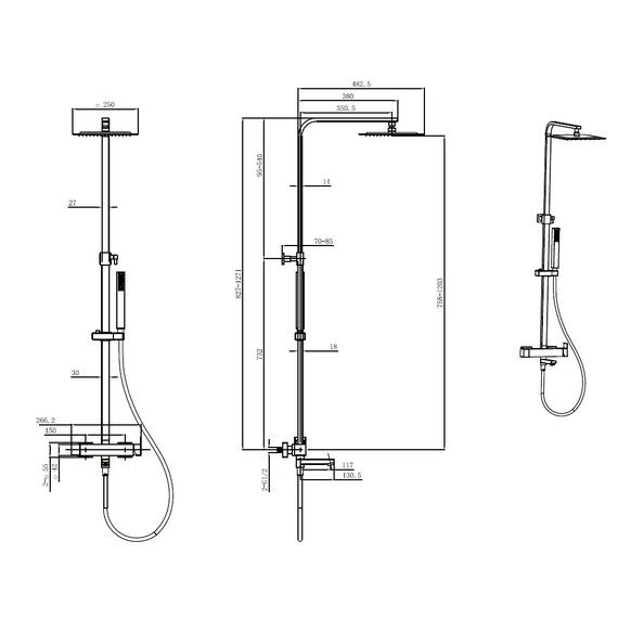 Душевая стойка Allen Brau Infinity 5.21029-00 фото 7
