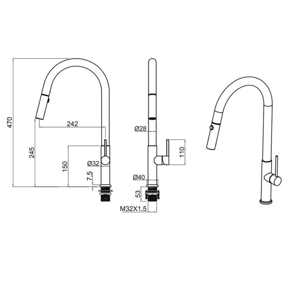 Смеситель для кухни Allen Brau Sprungfeder 5.60002-SS, сталь браш фото 8
