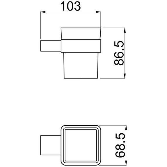 Стакан для зубных щеток Allen Brau Infinity 6.21002-00, цвет белый/хром фото 3