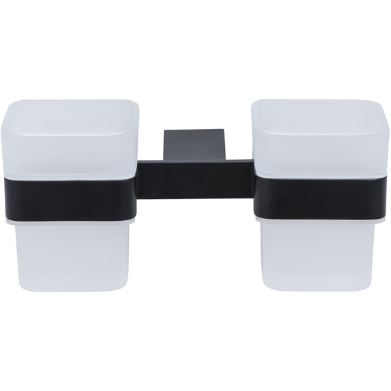 Стакан двойной Allen Brau Infinity 6.21003-31, цвет белый/чёрный матовый фото 2