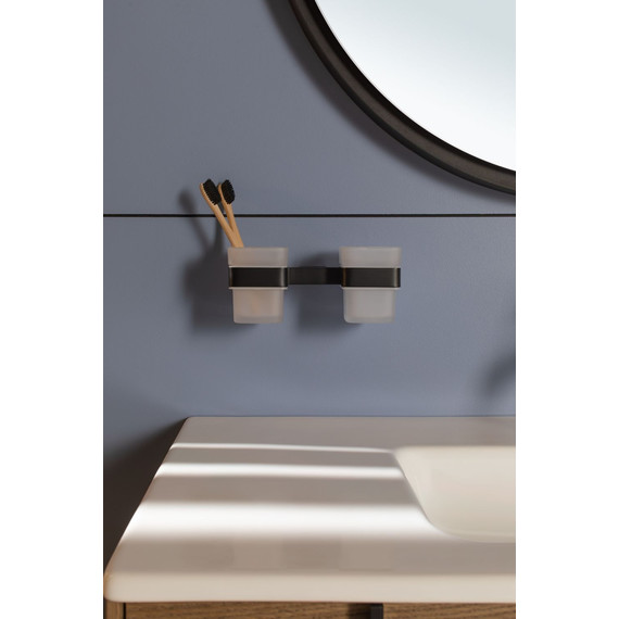 Стакан двойной Allen Brau Infinity 6.21003-31, цвет белый/чёрный матовый фото 4