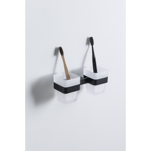 Стакан двойной Allen Brau Infinity 6.21003-31, цвет белый/чёрный матовый фото 6