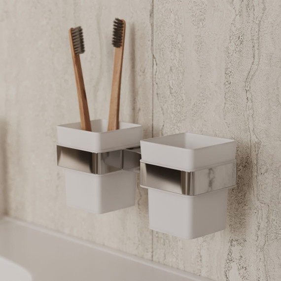 Стакан двойной Allen Brau Infinity 6.21003-31, цвет белый/чёрный матовый фото 7