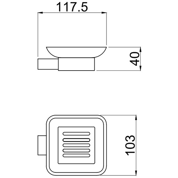 Мыльница Allen Brau Infinity 6.21004-00, цвет белый/хром фото 3