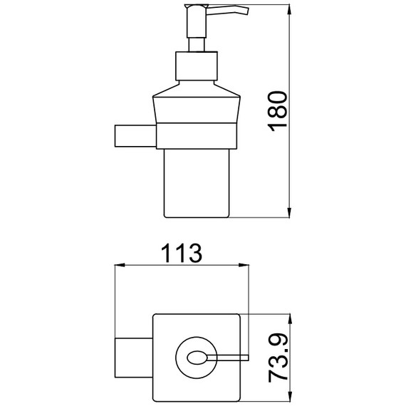 Дозатор для жидкого мыла Allen Brau Infinity 6.21006-00, цвет белый/хром фото 5