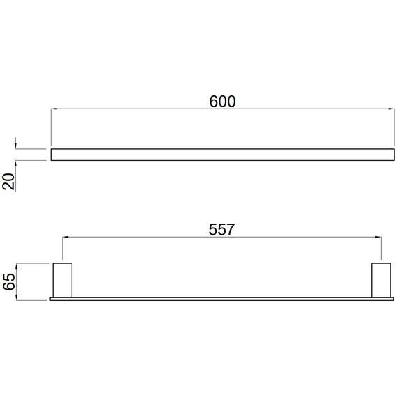 Полотенцедержатель Allen Brau Infinity 6.21011-31, цвет чёрный матовый фото 3