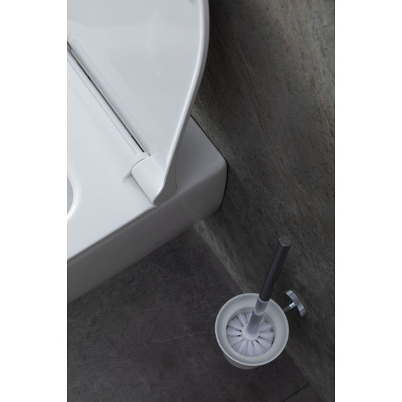 Ершик для унитаза Allen Brau Priority 6.31008-BN, цвет белый/никель браш фото 2