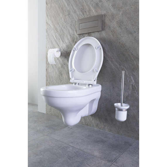 Ершик для унитаза Allen Brau Priority 6.31008-BN, цвет белый/никель браш фото 5