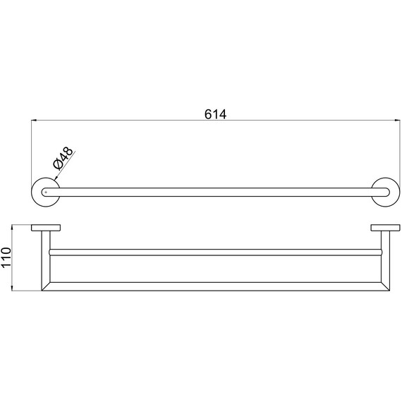 Полотенцедержатель Allen Brau Priority 6.31012-BN, цвет никель браш фото 3