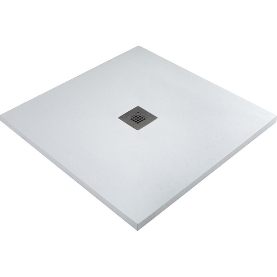 Каменный поддон Allen Brau Priority 90x80 см 8.31001-21, белый камень фото 