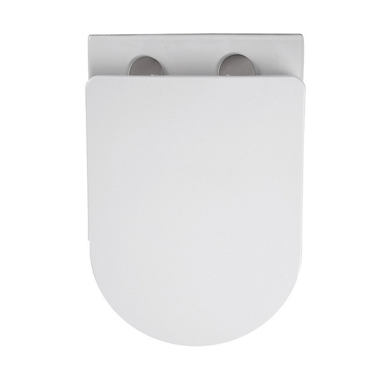 Унитаз подвесной Azario Lista AZ-1177T с тонким быстросъемным сиденьем микролифт (Система смыва Торнадо) фото 5