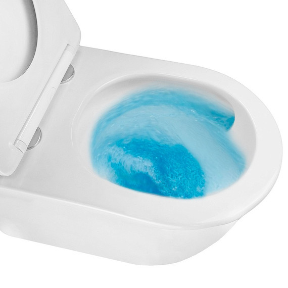 Унитаз подвесной Azario Lista AZ-1177T с тонким быстросъемным сиденьем микролифт (Система смыва Торнадо) фото 10