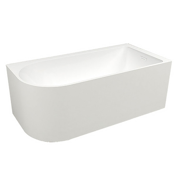 Ванна акриловая Azario Creo Ceramique Sheer A 150x80 см AZ-1859-B-1.5, в комплекте с сифоном и металлической рамой фото 