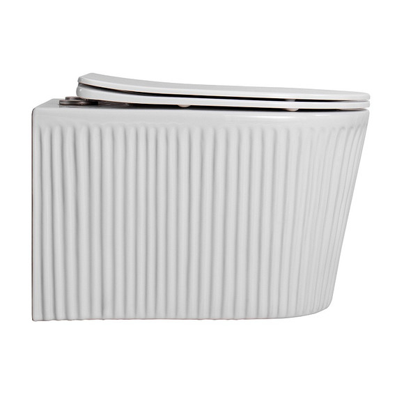 Унитаз подвесной Azario Still AZ-1909T с тонким быстросъемным сиденьем микролифт (Система смыва Торнадо) фото 3