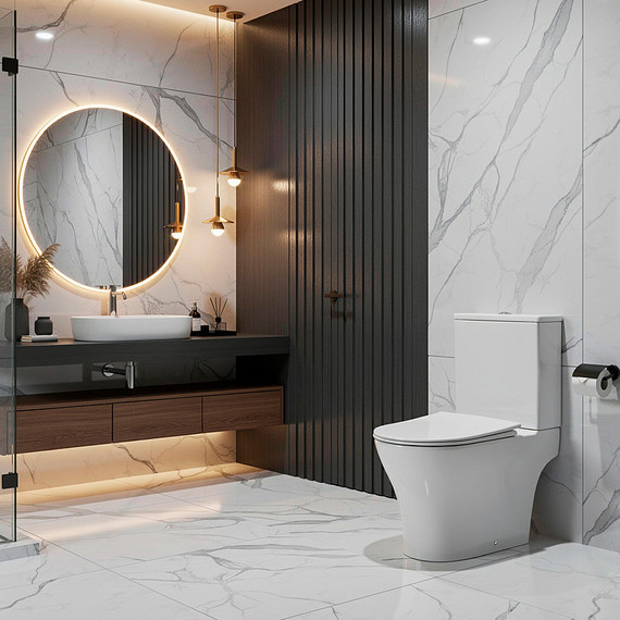 Унитаз-компакт безободковый Azario Reina AZ-2785T с тонким быстросъемным сиденьем микролифт (система смыва Торнадо) фото 13