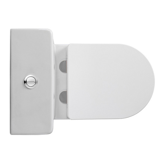 Унитаз-компакт безободковый Azario Levita AZ-2903T с тонким быстросъемным сиденьем микролифт (система смыва Торнадо) фото 6