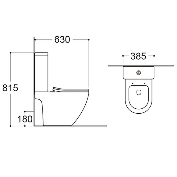 Унитаз-компакт безободковый Azario Levita AZ-2903T с тонким быстросъемным сиденьем микролифт (система смыва Торнадо) фото 14