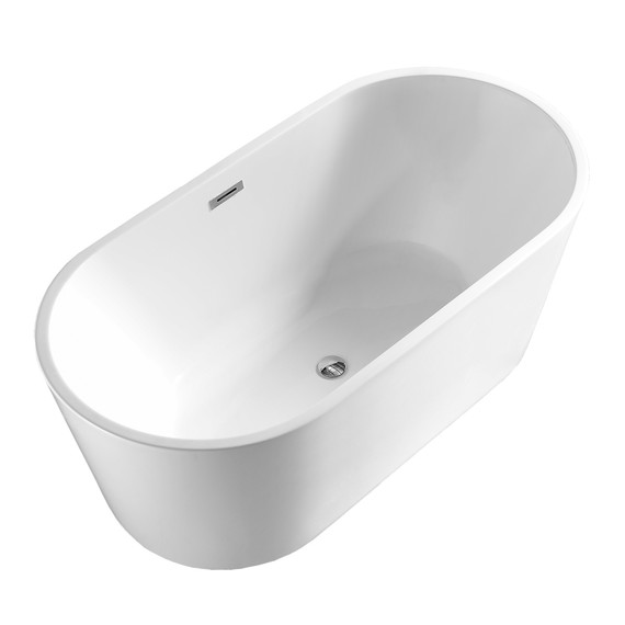 Ванна отдельностоящая Azario Rich 150x75 см AZ-6605-15075, в комплекте с сифоном и металлической рамой фото 2