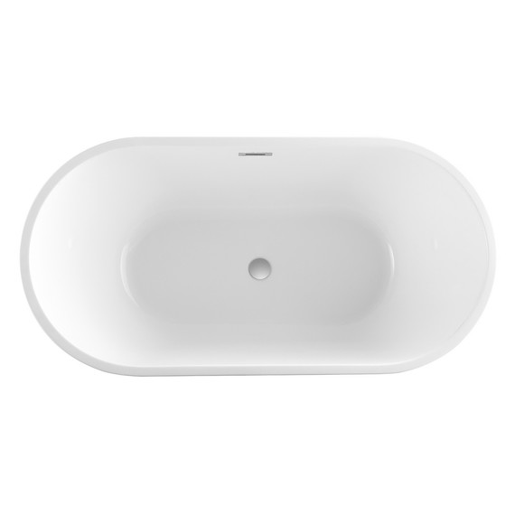 Ванна отдельностоящая Azario Rich 150x75 см AZ-6605-15075, в комплекте с сифоном и металлической рамой фото 3