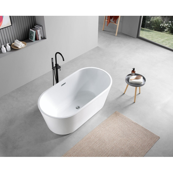 Ванна отдельностоящая Azario Rich 170x75 см AZ-6605-17075, в комплекте с сифоном и металлической рамой фото 5