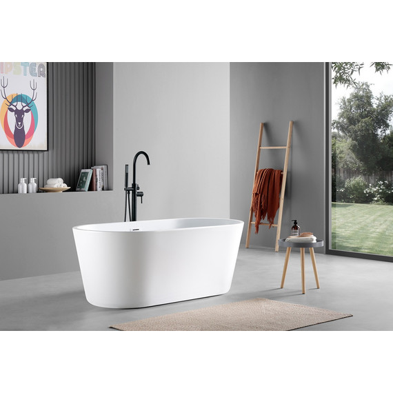 Ванна отдельностоящая Azario Rich 170x75 см AZ-6605-17075, в комплекте с сифоном и металлической рамой фото 4