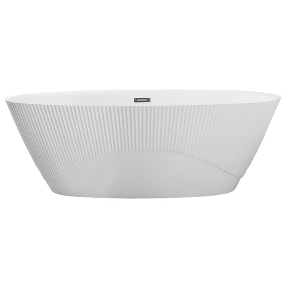 Ванна отдельностоящая Azario Arfa 170x80 см AZ-6613C, в комплекте с сифоном и металлической рамой фото 3