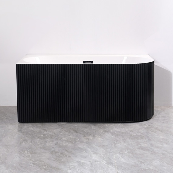 Ванна акриловая Azario Lago Blanco Black 170x75 см AZ-6724-1CLB 17075 (в комплекте с сифоном и металлической рамой) белый глянец/чёрный матовый фото 10