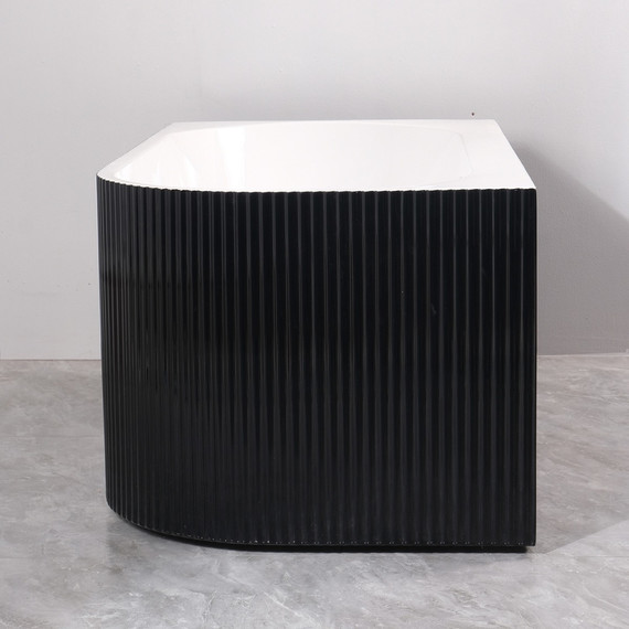 Ванна акриловая Azario Lago Blanco Black 170x75 см AZ-6724-1CLB 17075 (в комплекте с сифоном и металлической рамой) белый глянец/чёрный матовый фото 15