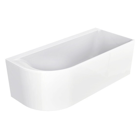 Ванна акриловая Azario Creo Ceramique Mist B 180x80 см AZ-8649-B-1.8, в комплекте с сифоном и металлической рамой фото 