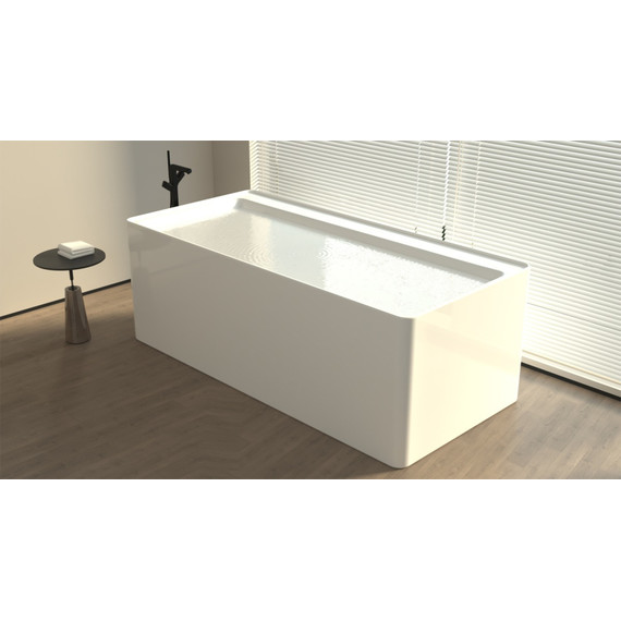 Ванна отдельностоящая Azario Creo Ceramique Dew 170x80 см AZ-8673-1.7, в комплекте с сифоном и металлической рамой фото 2