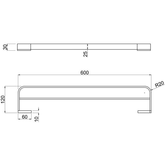 Полотенцедержатель Allen Brau Infinity 6.21013-00 фото 3
