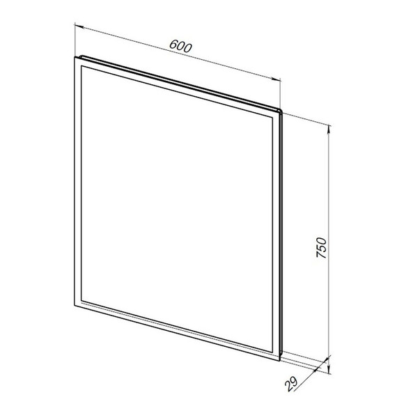 Зеркало Aquanet Оптима 60 см 00288963 LED фото 6