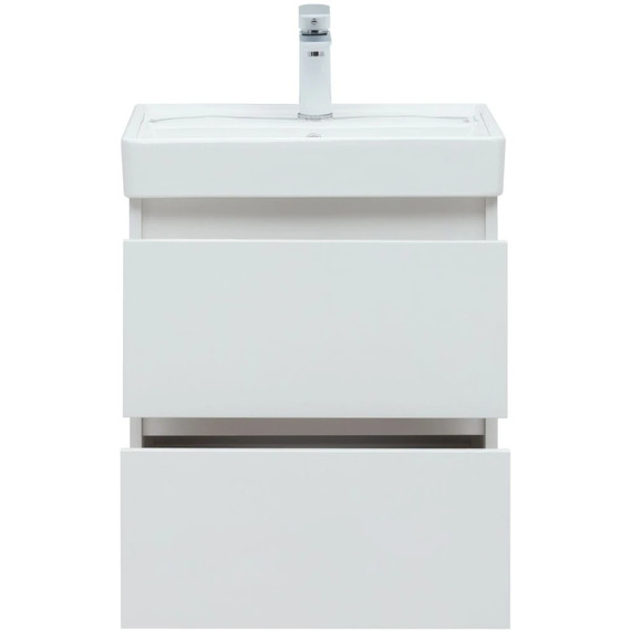 Тумба подвесная с раковиной Aquanet Вега 70 см 00308333, белый фото 6