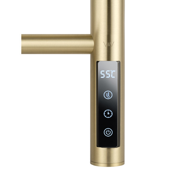 Полотенцесушитель электрический Wonzon & Woghand Bonn П9 218x800 мм WW-AL4092-BG, золото фото 4